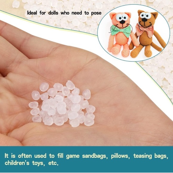 NEW 600g/21 oz Stuffing Beads, Bean Bag Filler Beads, Stuffing Beads for Stuffed - Picture 6 of 7